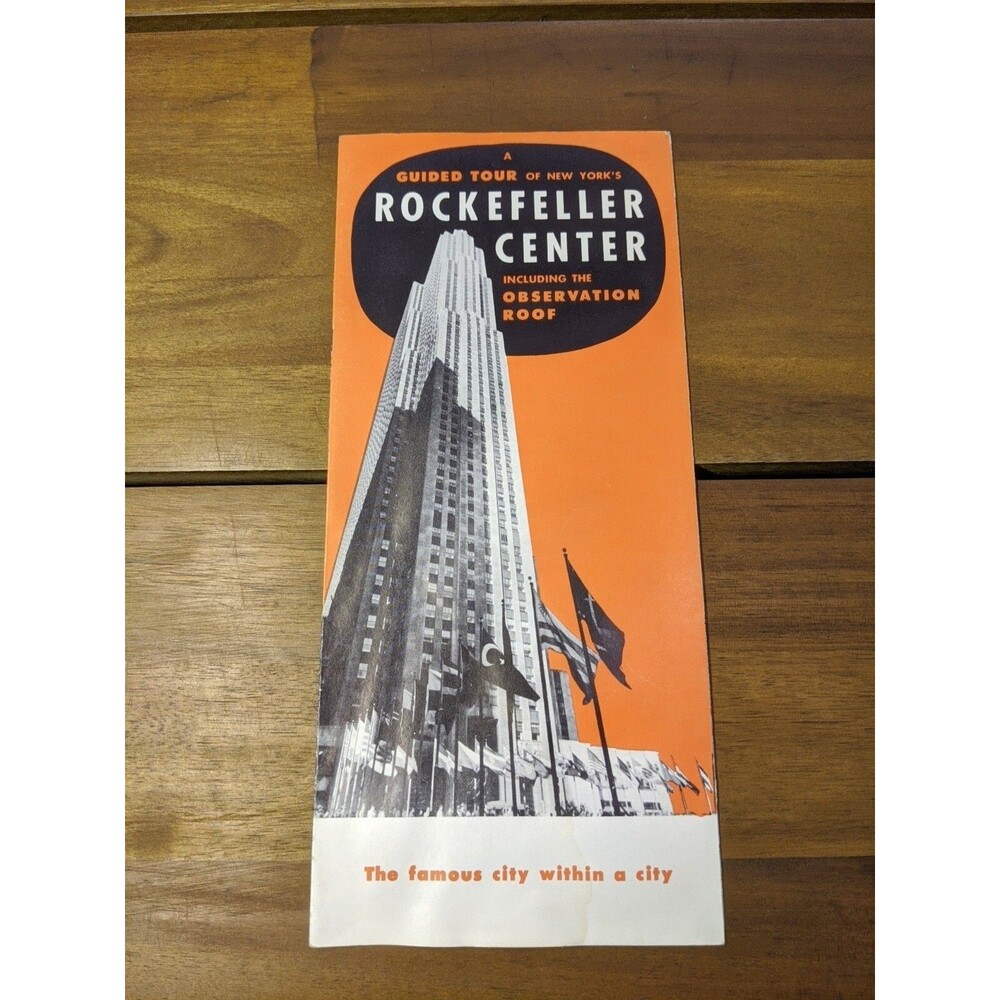 Vintage A Guided Tour Of New Yorks Rockefeller Center Brochure